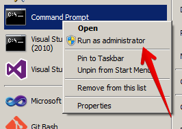 Run As Administrator